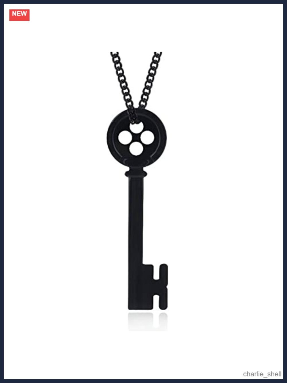 Key Necklace Halloween Costume Chain Zinc Alloy Enamel Cosplay Gift